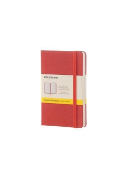 Notes Classic 9x14 tw. kratka- pomarańczowy