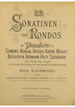 Sonatinen und Rondos fur Pianoforte von   (nuty, ok. 1929 r.)