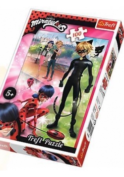 Puzzle 100 Przygody Ladybug i Cat Noir