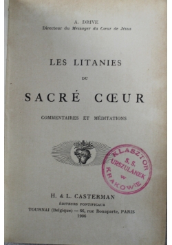 Les Litanies du Sacre Ceur 1906 r