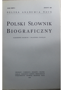 Polski słownik biograficzny Tom XXIV Nr 1 Zeszyt 100