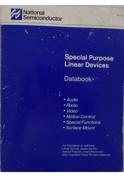 Special purpose linear devices databook