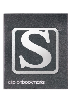 Metalowa zakładka - Litera S Clip-on