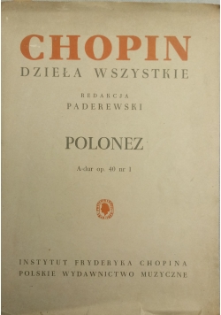 Chopin. Dzieła wszystkie, Polonez