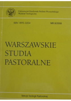 Warszawskie Studia Pastoralne ,Nr 8