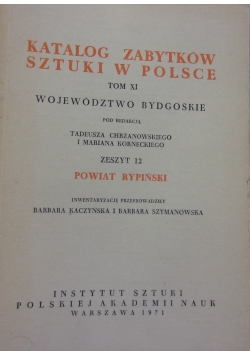 Katalog zabytków Sztuki w Polsce, Tom XI zeszyt 12