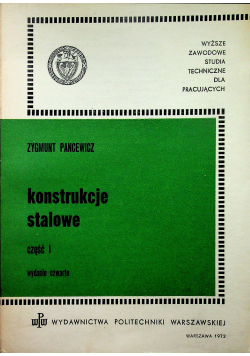 Konstrukcje stalowe część I