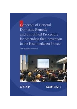 Concepts of General Domestic Remedy