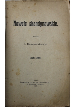 Nowele skandynawskie 1909 r.