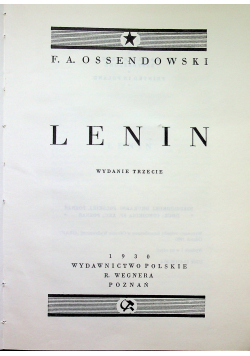 Lenin Reprint z 1930 r