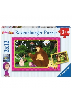 Puzzle 2x12 Masza i Niedźwiedź