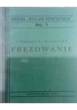 Frezowanie, 1946 r.