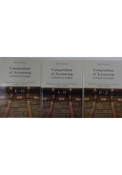 Compendium of Accounting, zestaw 3 książek
