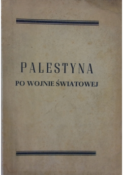 Palestyna po wojnie światowej, 1923r.