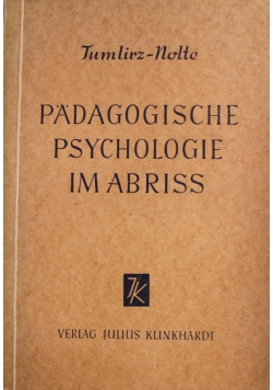Padagogische psychologie im abriss
