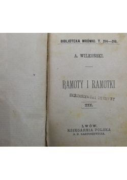 Ramoty i Ramotki 1885r