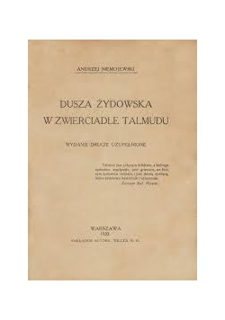 Dusza-Żydowska w zwierciadle Talmudu,1920r.