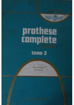 Prothese Complete ,Tom 3