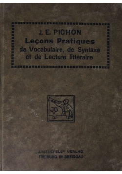 Lecons Pratiques de Vocabulaire, de Syntaxe, 1922 r.