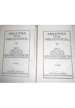 Des Heiligen Irenaus, tomy I-II