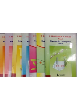 Matematyka -karty pracy ,zestaw 7 książek
