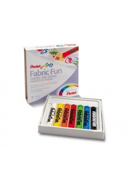 Kredki Pastele do tkanin 7 kolorów PENTEL