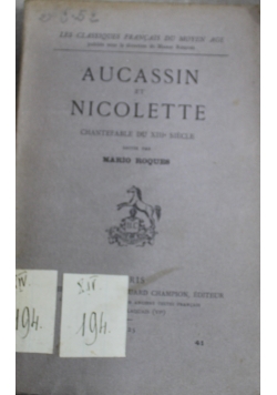 Aucassin Et Nicolette 1925 r.