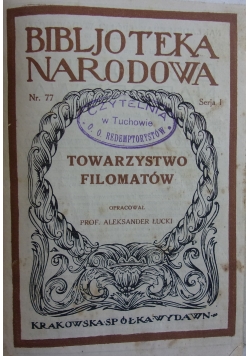 Towarzystwo filomatów, 1924 r.