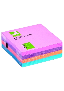Kostka samoprzylepna Q-CONNECT, 76x76mm, 4x80 kart., mix kolorów