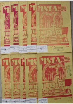Msza Święta 10 Numerów 1938 r