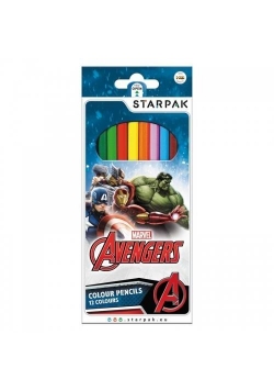 Kredki ołówkowe 12 kolorów Avengers