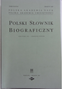 Polski Słownik Biograficzny, zeszyt 183