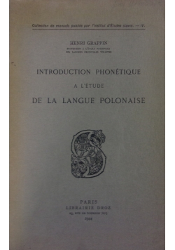 Introduction Phonetique ,1944r.