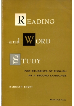 Reading and Word Study, For students of  english as a second language