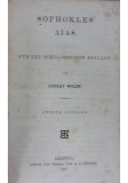 Sophokles Aias, 1867 r.