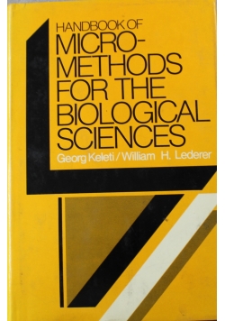Handbook of Micromethods for the Biological Sciences