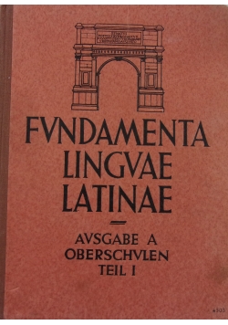 Fvndamenta Lingvae Latinae, 1938r.