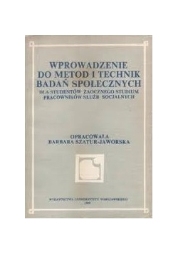 Wprowadzenie do metod i technik badań społecznych