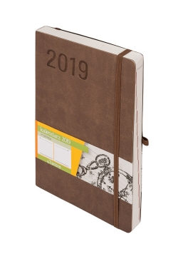 Kalendarz 2019 Impresja A5 beżowy
