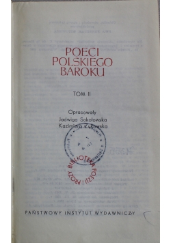 Poeci Polskiego Baroku tom 2