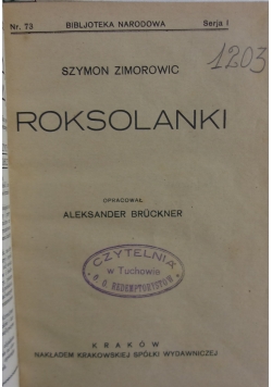 Roksolanki, 1924 r.