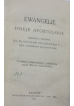 Ewangelie i dzieje apostolskie, 1917 r.