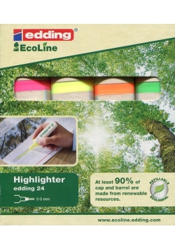 Text marker Edding ekologiczne 4 kolory