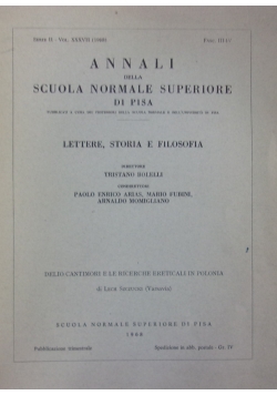 Annali della scuola normale superiore di pisa