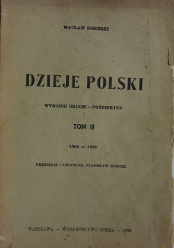 Dzieje Polski, Tom III, 1938r.