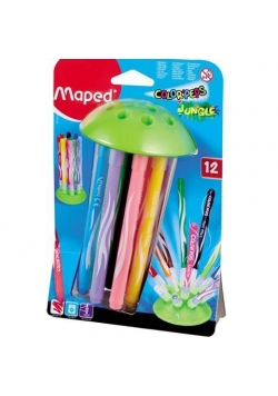 Flamastry Colorpeps Jungle 12 kolorów MAPED