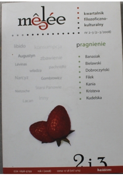 Melee Kwartalnik filozoficzno kulturalny nr 2 i 3