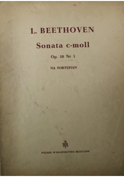 Sonata c moll Op 10 numer 1