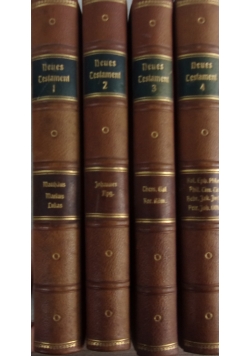 Die drei alteren evangelien, Tom I, II, III, IV, 1923 r.
