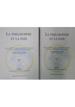 La Philosophie Et La Paix tome 1 i 2